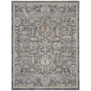 Nyle Navy Multicolor 10 ft. x 14 ft. Vintage Persian Area Rug