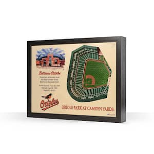 MLB Baltimore Orioles 25 Layer Stadiumviews 3D Wooden Wall Art