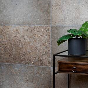 Reno Beige 16 in. x 24 in. Satin Marble Floor and Wall Tile (7.75 sq. ft. / Case)