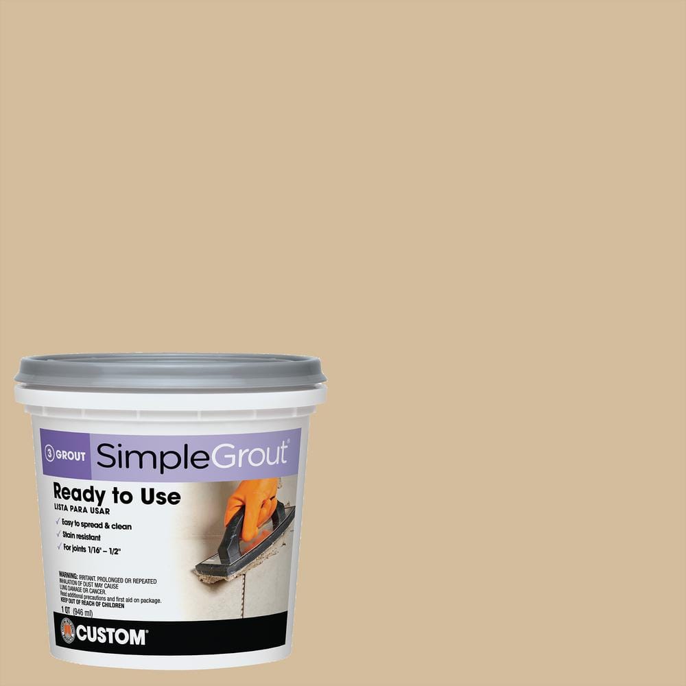 UPC 010186771700 product image for Custom Building Products SimpleGrout #122 Linen 1 Qt. Pre-Mixed Grout | upcitemdb.com