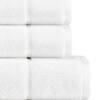 VERA WANG Modern Lux White 6-Piece Cotton Towel Set 226637 - The Home Depot