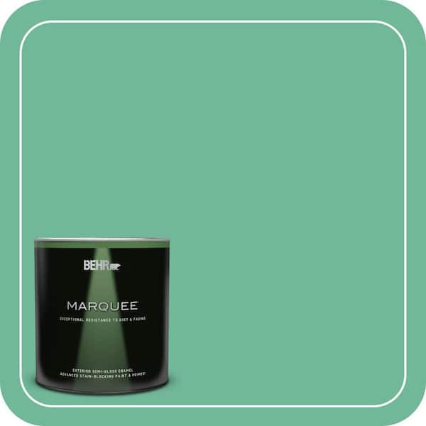 BEHR MARQUEE 1 qt. #MQ6-41 Farmers Market Semi-Gloss Enamel Exterior Paint & Primer