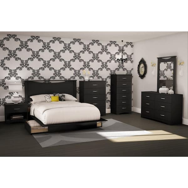South Shore Step One Mirror, Pure Black