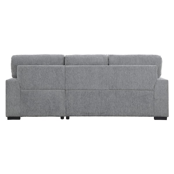 Lazzara Driggs 96 in. Straight Arm 2-piece Chenille