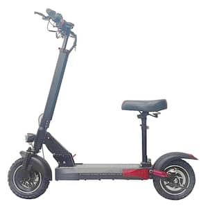 Folding Adults off Road Electric Scooter with 48-Volt 500-Watt Motor and APP and 10 in. Solid Tires