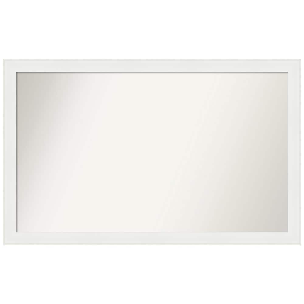 Vanity White Narrow 45.5 in. x 28.5 in. Custom Non-Beveled Recycled Polystyrene Framed Bathroom Vanity Wall Mirror price history on PriceWatchPro