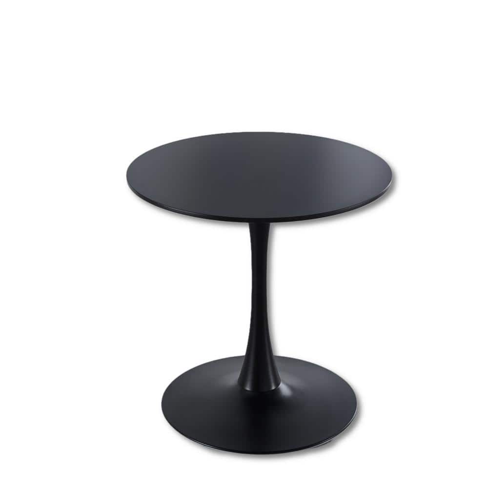 wetiny 31.5 in. Black Round Dining Table, Wood Dining Table Kitchen