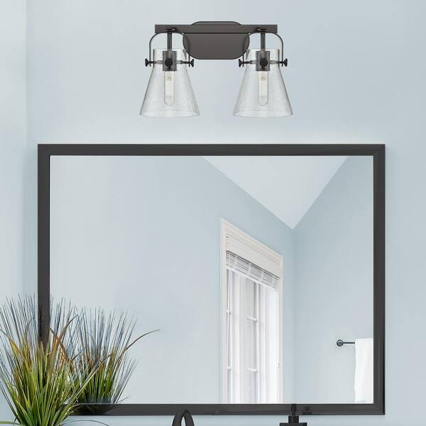 Capital 8302MB-128 Baxter Vanity, 2-Light 200 Total Watts, Matte Black