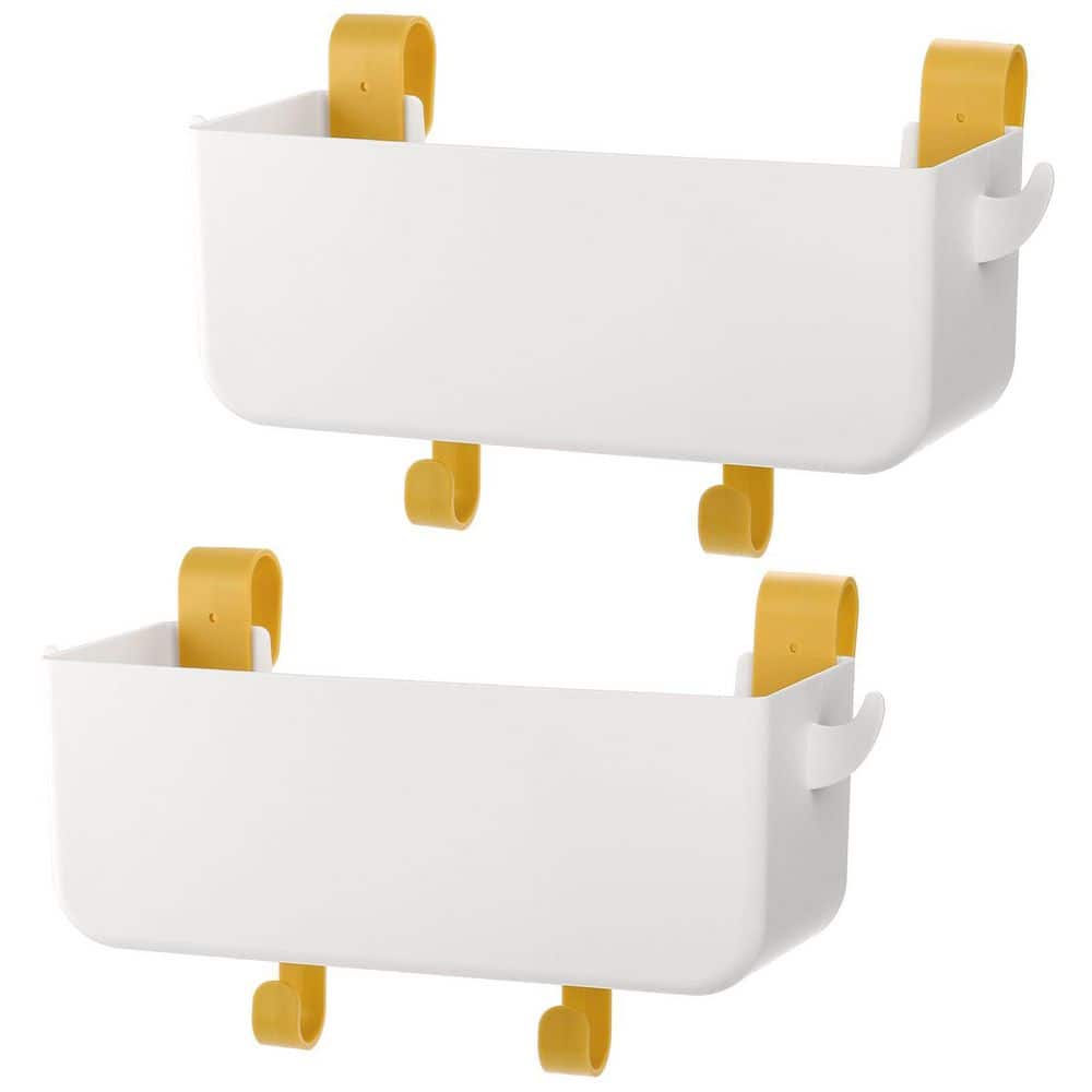 Wudkey 2 Pack Bedside Organizer Hanging Caddy, Bunk Bed Shelf Plastic ...