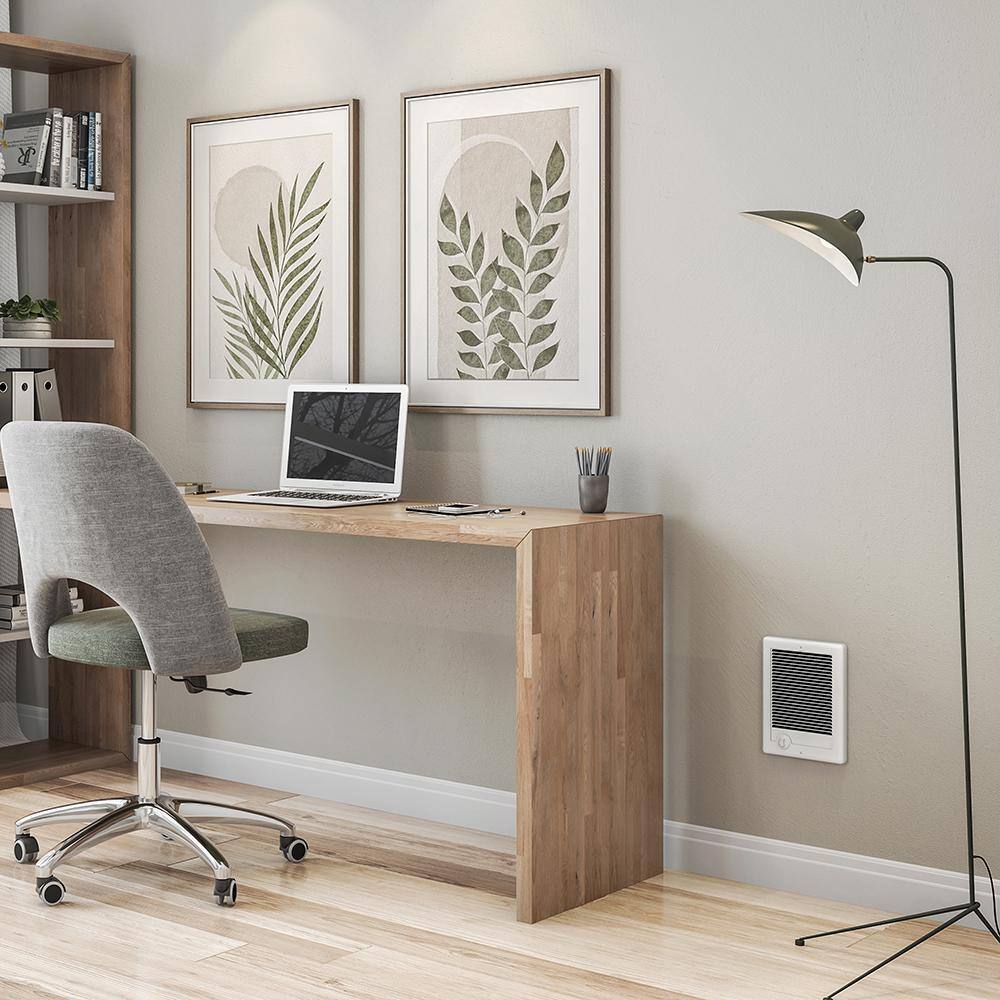 Cadet White Electric Wall Heater with Thermostat and Shut-off