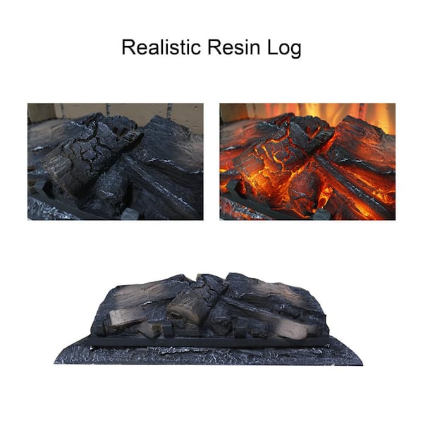 23 in. Electric Fireplace Insert with Remote Control