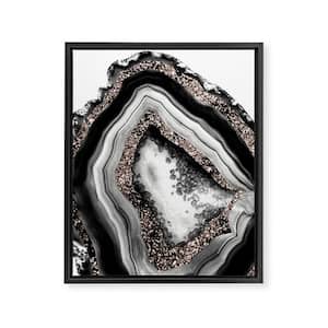 Agate Rose Gold Glam 4 by Anita's & Bella's Artwork Framed Art Canvas Nature Wall Art 30 in. x 24 in.