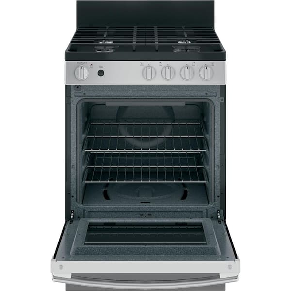 GE 30 in. 4.8 cu. ft. Freestanding Gas Range in Stainless Steel JGBS61RPSS  - The Home Depot