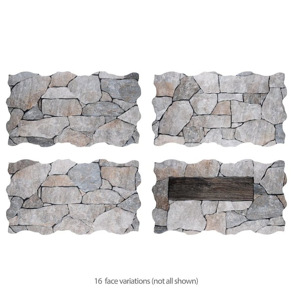 Merola Tile Masia Andorra Gris 10-3/8 in. x 18-3/4 in. Ceramic