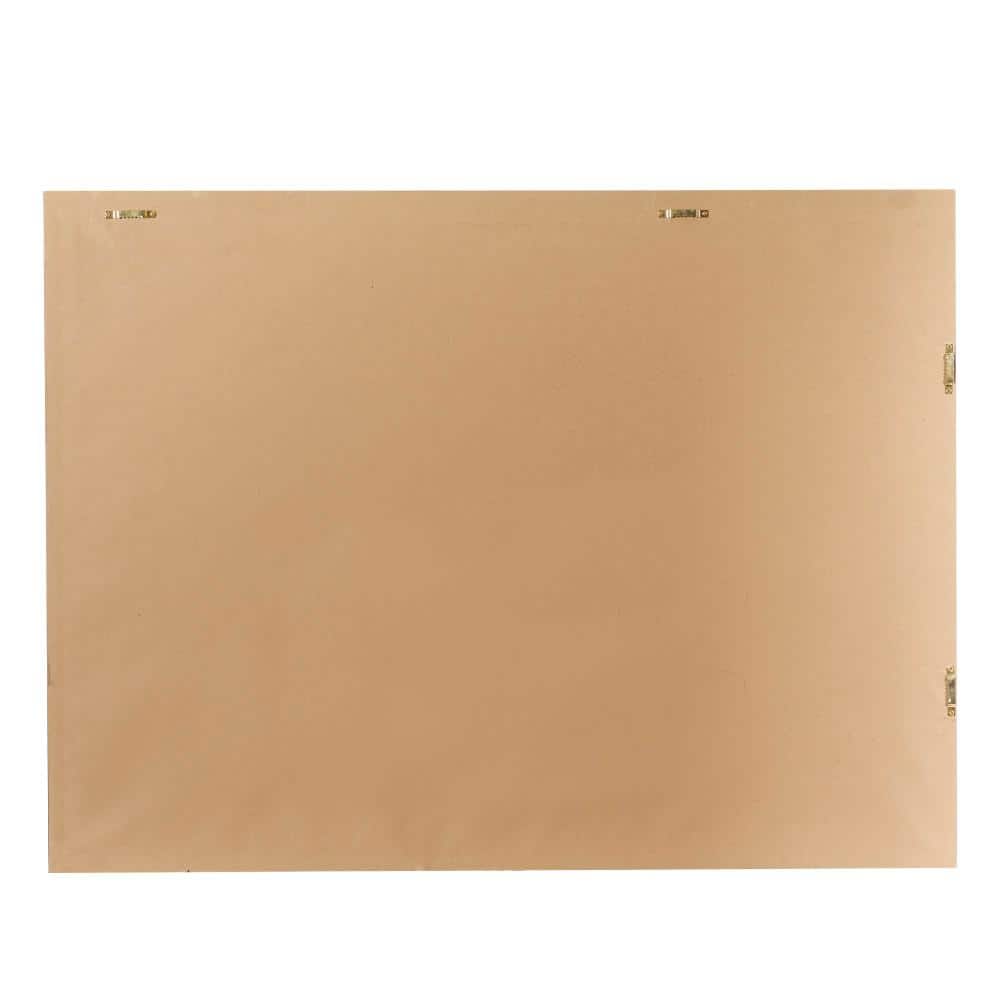 36" x 47" Gold Leaf Embellished Abstract Canvas Wall Art