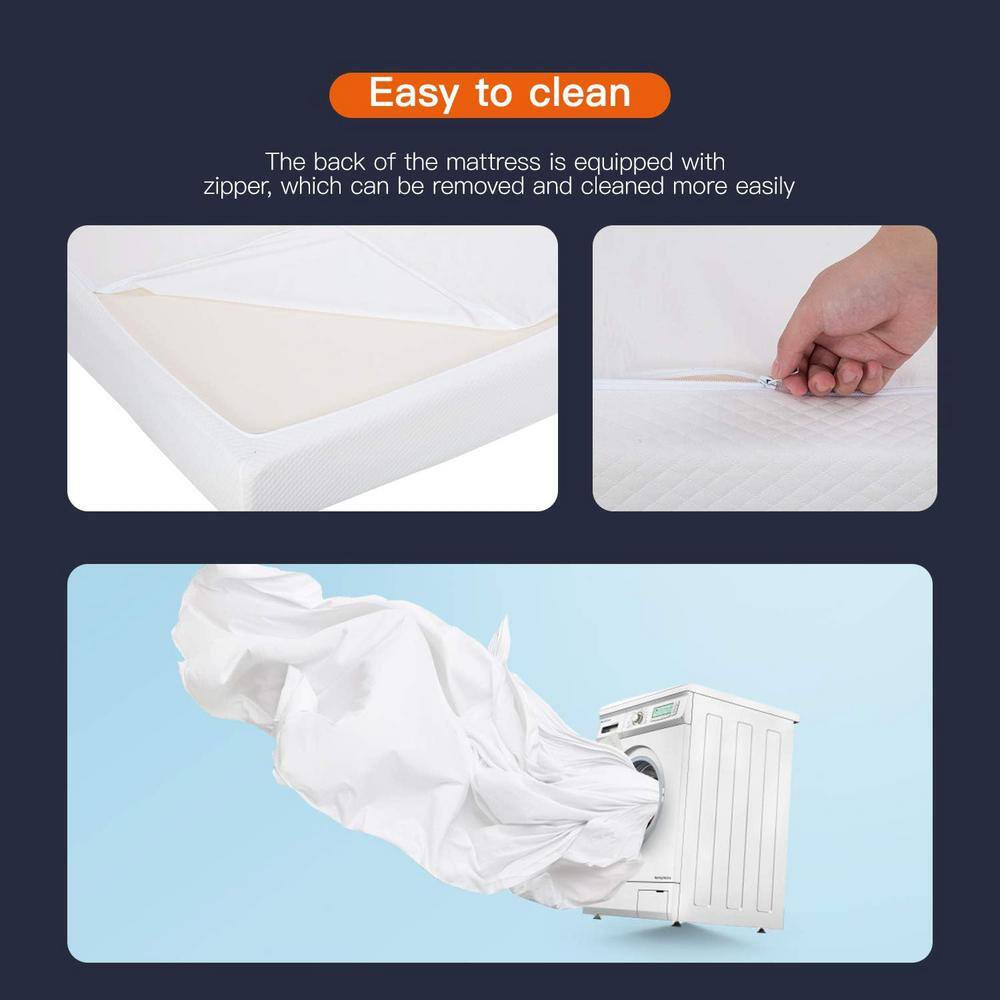 King White Gel Memory Foam Eurotop Mattress