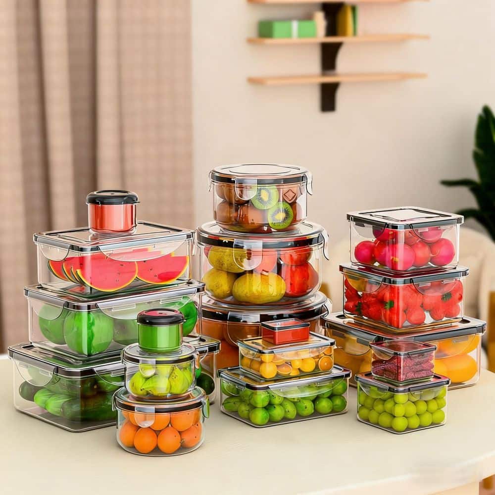 27-Pack Plastic Food Storage Containers with Airtight Lids, BPA Free, Dishwasher Safe, Microwave Safe, Freezer Safe price history on PriceWatchPro