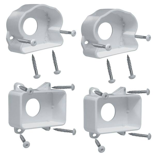 Stair Railing Bracket Vinyl Line Kit 4-Pc For Use With Traditional Williamsburg 