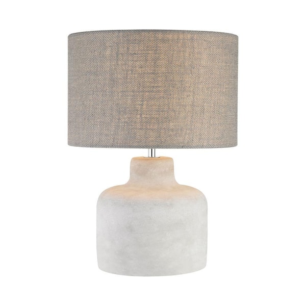 Titan Lighting Rockport 17 in. Polished Concrete Table Lamp