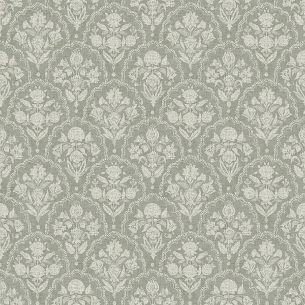 Erin Gates Green Frances Moss Fishscale Wallpaper Sample
