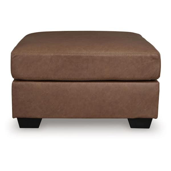 Signature DESIGN BY ASHLEY Walker Point Brown Faux Leather Square