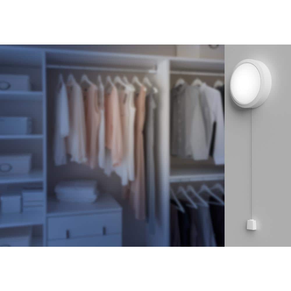Westek White LED Pull String Utility Light