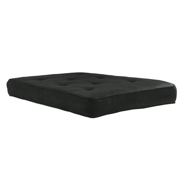 DHP 8 in. Independently Encased Coil Futon Mattress with CertiPUR-US Certified Foam in Black