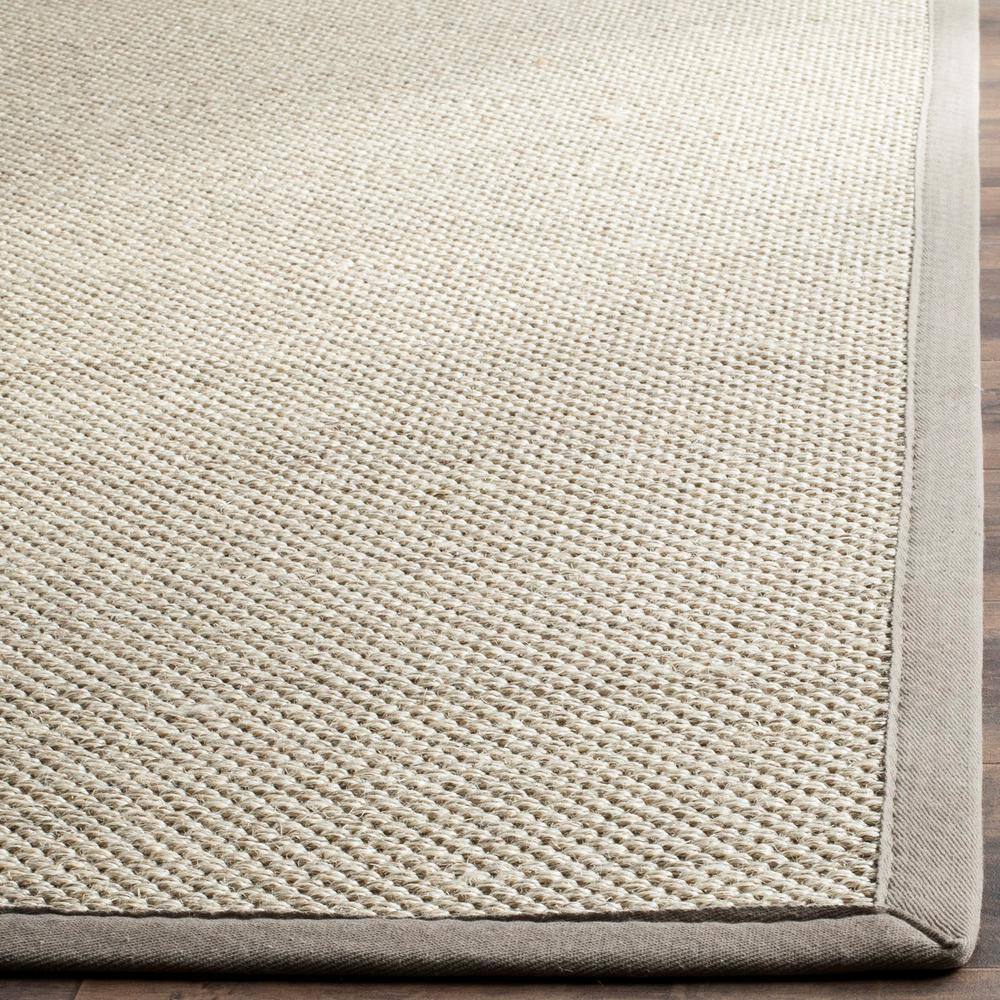 Hand-Knotted Marble/Khaki Viscose Rectangular Area Rug, 8' x 10'