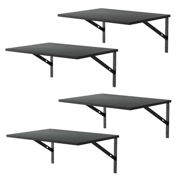 15.8-in. W x 12-in. D x 6.3-in. H Black Ready-to-Assemble Floating Shelf