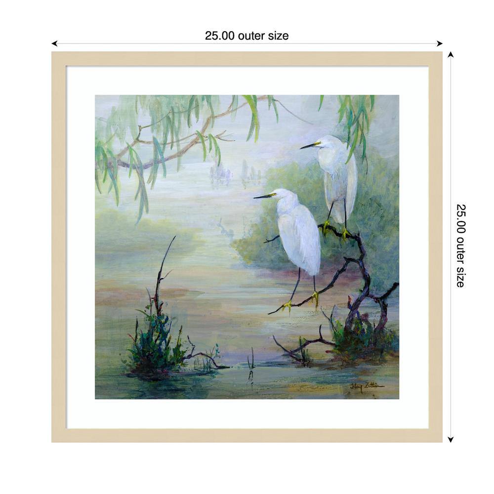 Direction II Svelte Natural Framed Abstract Wall Art Print