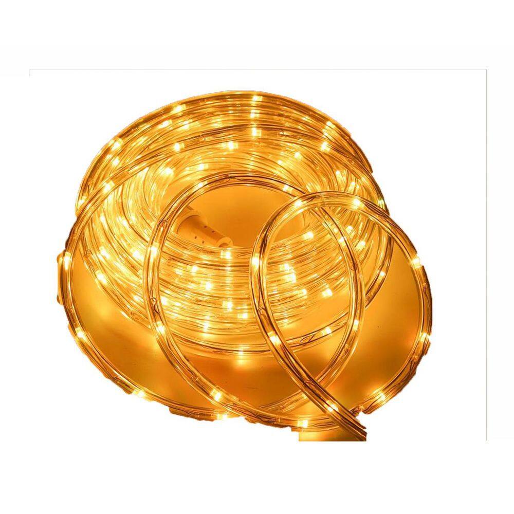 OBJLGEV 65ft. Indoor/Outdoor 16 Colors Plug-In Integrated LED Rope ...