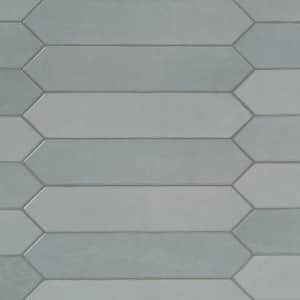 Take Home Sample - Lakeview Sky Picket 2.5 in. x 13 in. Glossy Ceramic Wall Tile