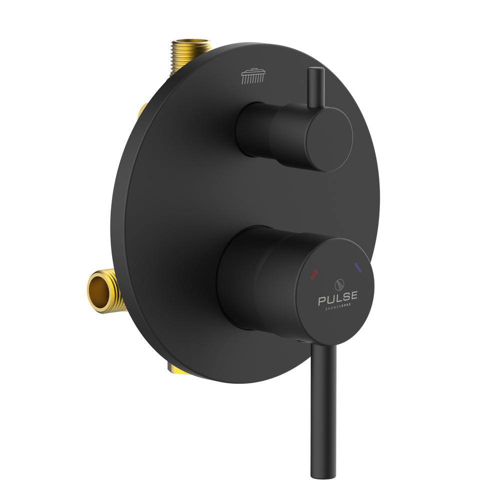 Matte Black Two-Way Diverter Valve with Trim Kit