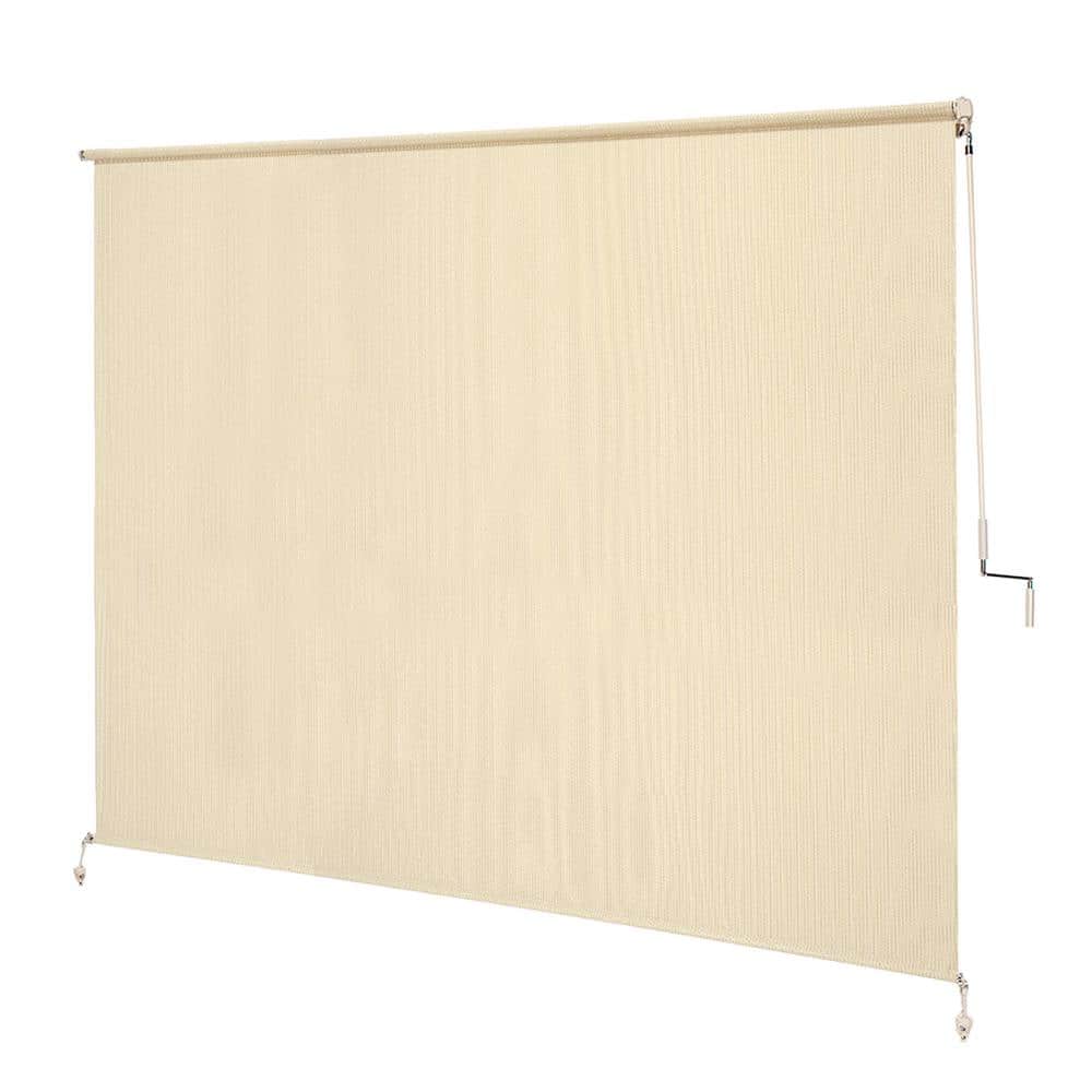 Sesame Light Filtering Cordless Outdoor Roller Shade 96" x 72"