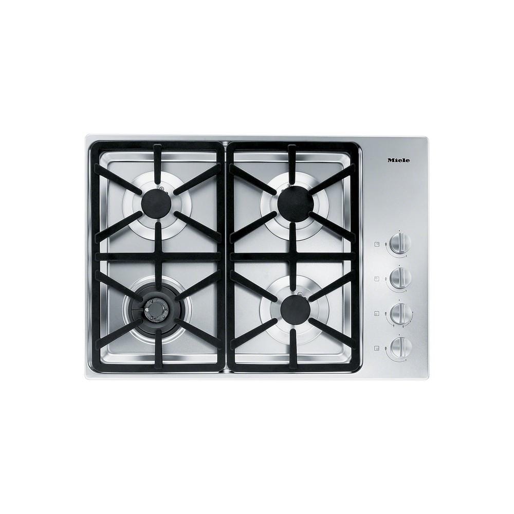 Miele 30 in. Gas Cooktop in Stainless Steel with 4 Sealed Burners