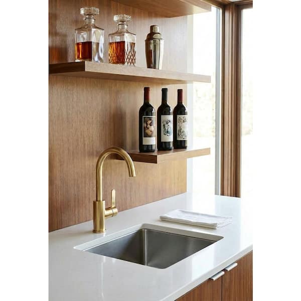 Glacier Bay Paulina Single-Handle Bar Faucet in Brushed Gold