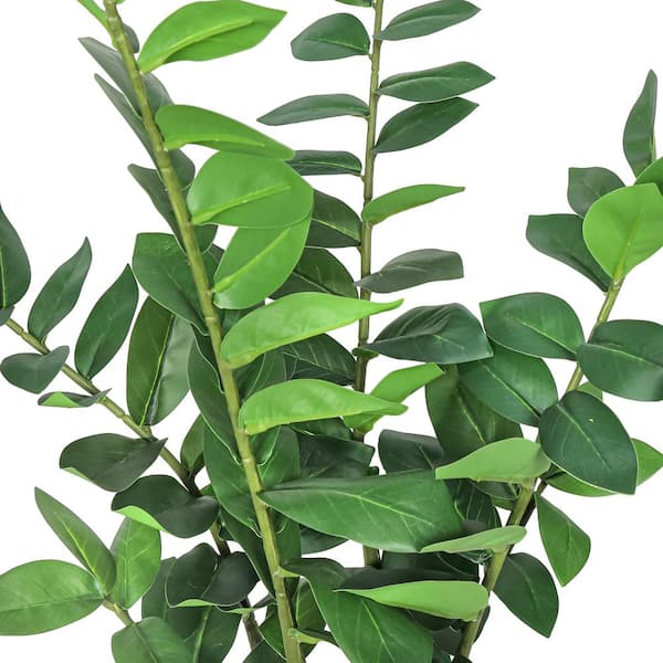 27 in. Real Touch Artificial Zamiifolia ZZ Plant in Black Pot