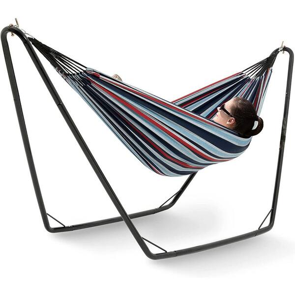 9 Ft. Hammocks With Stand Included, Space Saving Steel V-Type For 2 ...