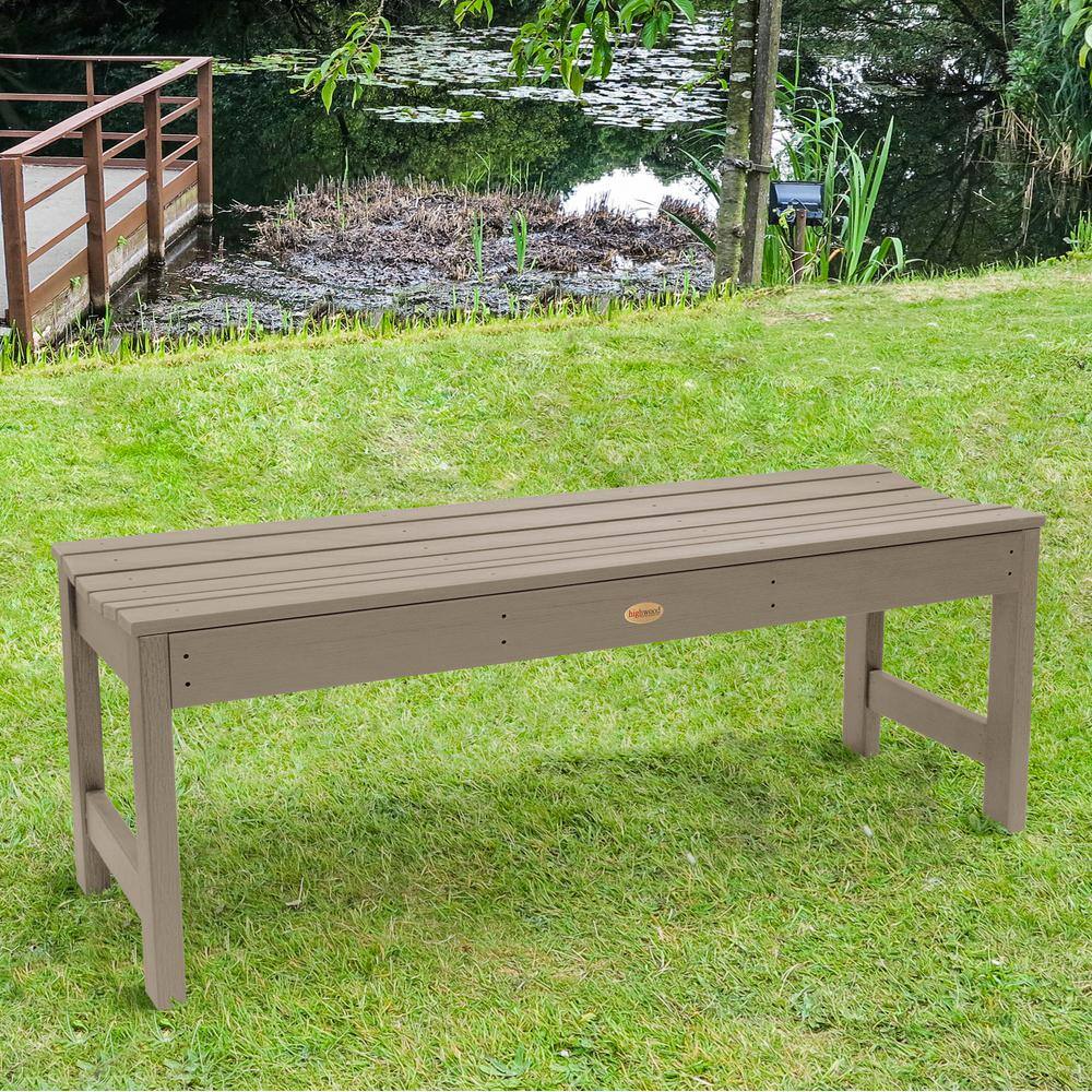 4 ft. 2-Person Woodland Brown Recylced Plastic Outdoor Bench price history on PriceWatchPro