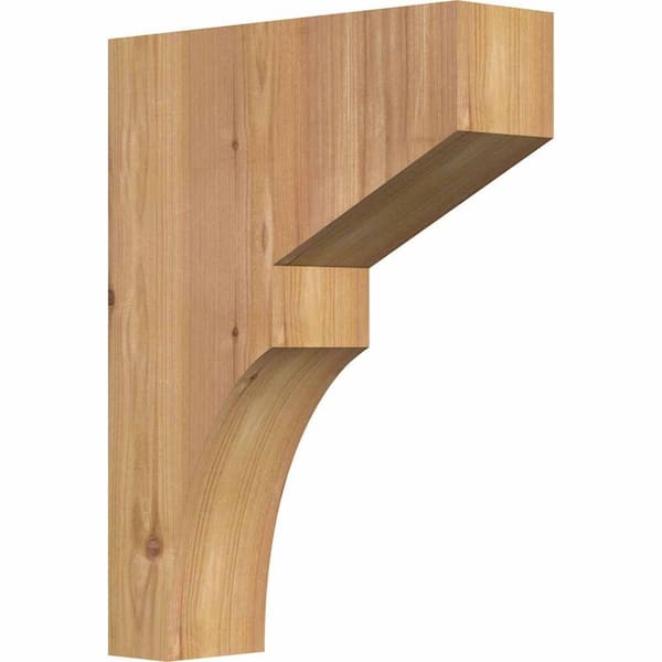 Ekena Millwork 3-1/2 in. x 12 in. x 16 in. Western Red Cedar Monterey Smooth Corbel