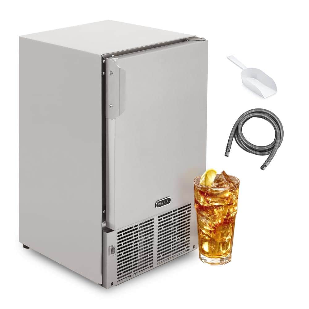 Whynter 14 in. 23 lbs Built-In Ice Maker Crescent-shaped Ice in Stainless Steel