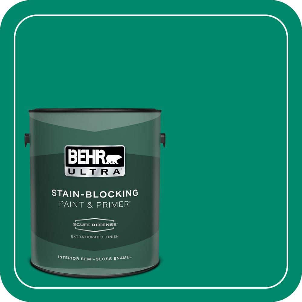 1 gal. #P430-6A Celtic Queen Extra Durable Semi-Gloss Enamel Interior Paint & Primer price history on PriceWatchPro