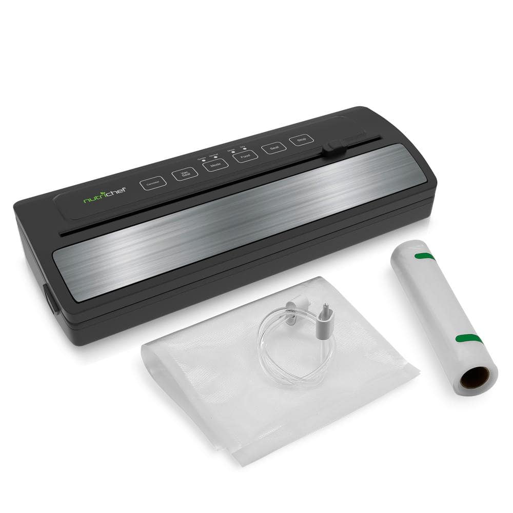 Compact Black Stainless Steel Automatic Vacuum Sealer