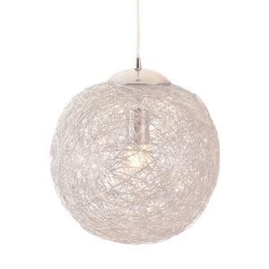 Opulence 129.9 in. H Silver Basket Pendant Ceiling Lamp