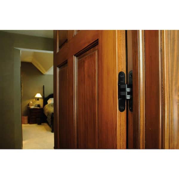 SOSS 218IC Invisible Spring Closer – Adjustable Door Closer For 1.75" Doors, Satin Chrome (Zinc, Steel Pin)