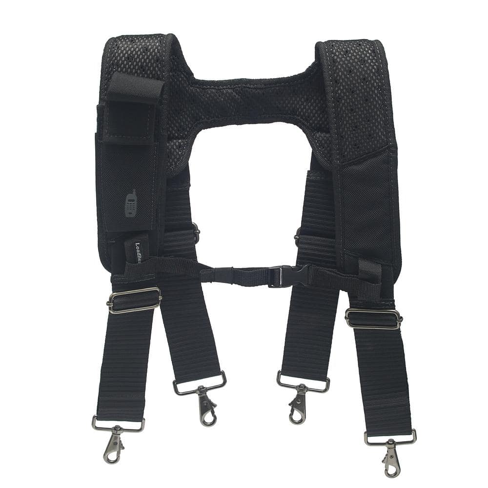 BUCKET BOSS Adjustable LoadBear Work Suspenders in Black 57400 The Home  Depot