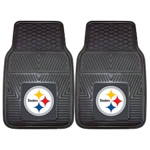 Pittsburgh Steelers 18 in. x 27 in. 2-Piece Heavy Duty Vinyl Car Mat