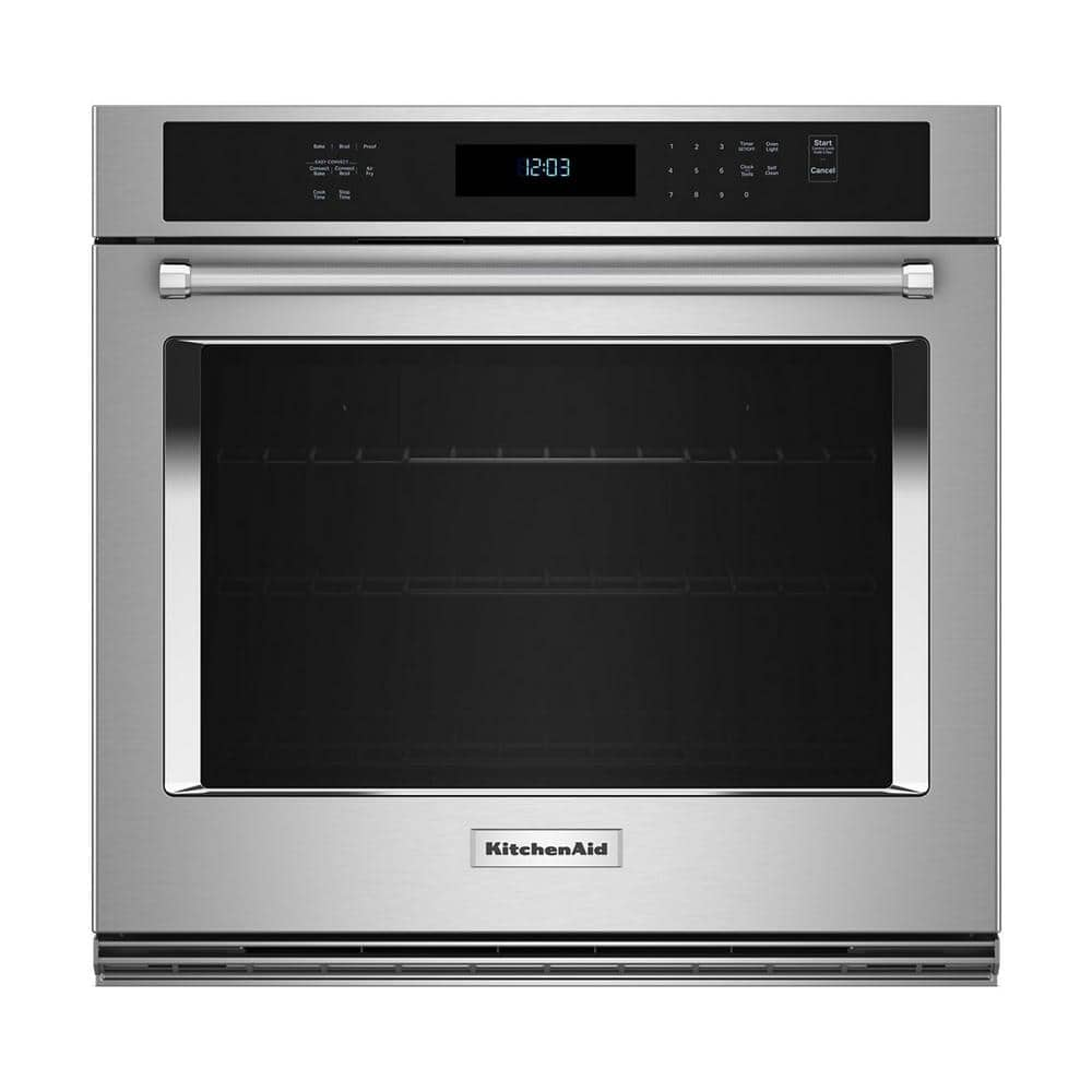 30 in. Single Electric Wall Oven with Convection Self-Cleaning in Stainless Steel -  KitchenAid, KOES530PSS