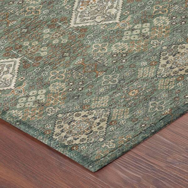 Chantille Machine Washable Indoor/Outdoor Abstract ACN2477 Basil 2 ft. x 3 ft. Accent Rug