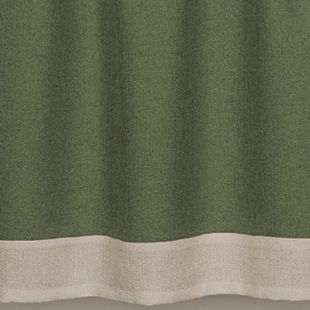 Green and Camel Light Filtering Rod Pocket Drapes
